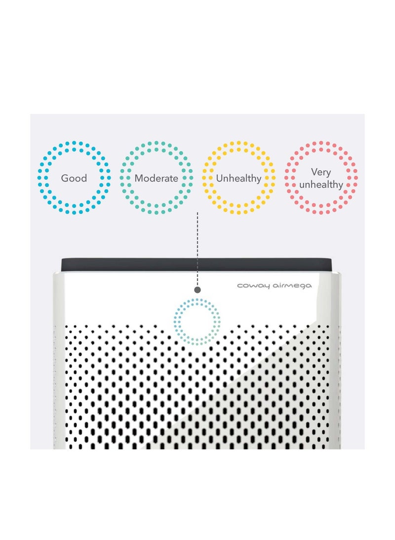 كواي منقّي هواء ذكي AM400 للغرف الكبيرة جدًا حتى 2,842 قدم² | تنقية مزدوجة | فلتر GreenHEPA ‏3-في-1 | مراقبة جودة الهواء | يزيل ‎99.99%‎ من الغبار ووبر الحيوانات والروائح ومسببات الحساسية | تشغيل هادئ 22 ديسيبل | ضمان سنتين - Image 4